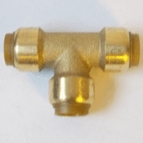 Tectite Brass Push Fit 15mm Equal Tee Fitting - 27241500