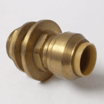 Tectite Brass Push Fit 15mm Tank Connector - 27051500