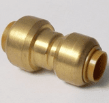 Tectite Brass Push Fit 15mm to 12mm Pipe Reducer - 27011512