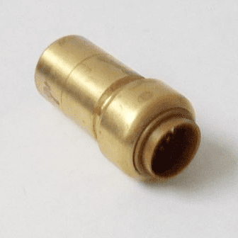 Tectite Brass Push Fit 22mm Fitting Reducer to 15mm Pipe - 27062215