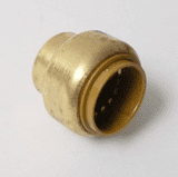 Tectite Brass Push Fit 22mm Pipe Stop End Cap - 27612200