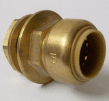Tectite Brass Push Fit 22mm Tank Connector - 27052200
