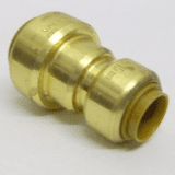 Tectite Brass Push Fit 22mm to 15mm Pipe Reducer - 27012215