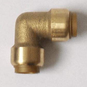 Tectite Brass Push Fit 90 Degree Elbow Bend 15mm - 27121500
