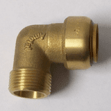 Tectite Brass Push Fit Elbow 22mm to 3/4 inch Male - 27132200