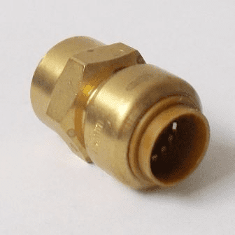 Tectite Brass Push Fit Straight 15mm to 1/2 inch Female - 27021500