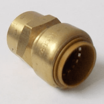 Tectite Brass Push Fit Straight 22mm to 3/4 inch Female - 27022200