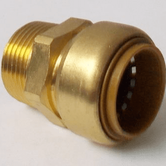 Tectite Brass Push Fit Straight 28mm to 1 inch Male - 27002803