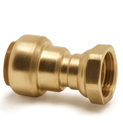 Tectite Brass Push Fit Straight Tap Connector 22mm x 3/4 inch - 27622201