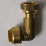 Tectite Brass Pushfit Bent Tap Connector 1/2 x 15mm - 27631500