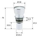 Tempor Non Concussive Self Closing Tap Replacement Valve - 50000021
