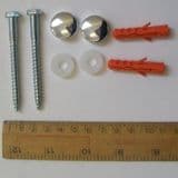 Toilet Pan Fixing Screw Set with Chrome Caps - 30000993