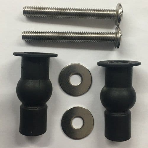 Top Fix Toilet Seat Hinge Bolt and Rubber Lug Set - 03065752