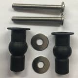 Top Fix Toilet Seat Hinge Bolt and Rubber Lug Set - 03065752