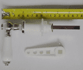Traditional Chrome and White Toilet Cistern Lever - 08000436