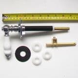 Traditional Duct White and Chrome Cistern Lever 160mm - 08000334