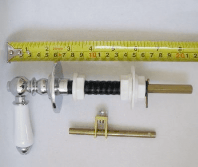 Traditional Duct White - Chrome Cistern Lever 210mm