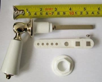 Traditional Gold Effect and White Cistern Lever - 08000418