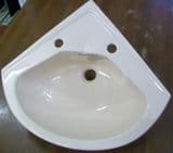 Trent 2 Tap Hole Corner Basin 500 x 575 - Peach