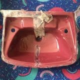 Trent 790 Supaline Wall Hung 2 Tap Hole Basin - Burgundy