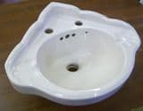 Trent Annabel 2 Tap Hole Corner Basin 470 x 420 - Cream - 05003850