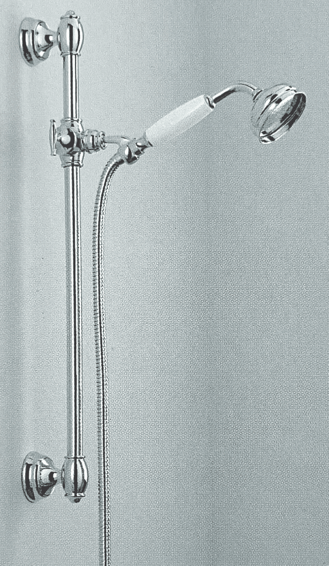 Trevi Traditional Shower Riser Rail Kit Chrome E4535AA - 50302340