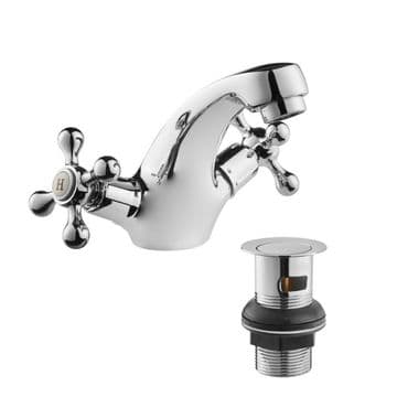 Tudor Traditional Basin Monobloc Mixer Tap - 54015245