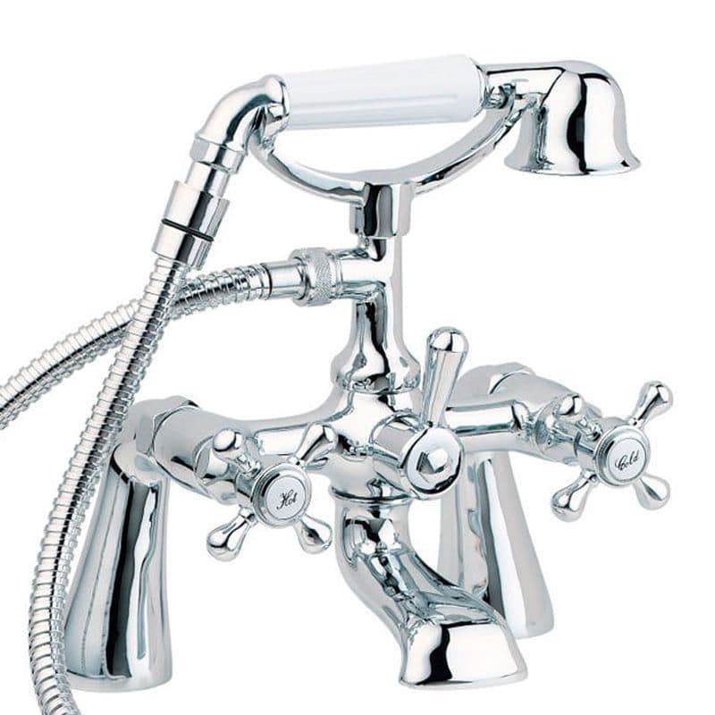 Tudor Traditional Cross Top Bath Shower Mixer Tap 54015243 Plumbers
