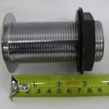 Unslotted Chrome Basin Waste with Plastic Plug & Chain - 74000640