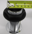 Unslotted Chrome Basin Waste with Plastic Plug & Chain - 74000640