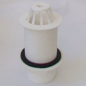 Urinal Waste 1.1/2 Plastic Domed Long Tail - 74000542