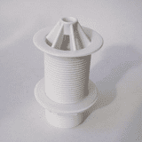 Urinal Waste White Plastic 32mm 1.1/4 Domed - 74000560