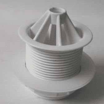 Urinal Waste White Plastic Domed 40mm 1.1/2 - 74000540