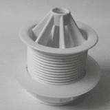 Urinal Waste White Plastic Domed 40mm 1.1/2 - 74000540