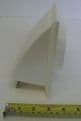 Ventilation Hooded Vent with Anti Draft Flap - White