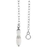 Victorian Chrome / White High Level Cistern Chain Pull - 08000152