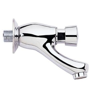 Wall Mounted Chrome Non Concussive Bib Tap - 58000014
