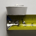 White 1.1/4 Tapered Small Rubber Plug - 74000280