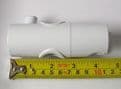 White Bar Shower Rail Slider Bracket 22mm