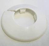 White Plastic 35mm Pipe Wall Flange Collar - 30000394