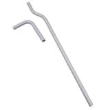 White Plastic High Level 2 Piece Cistern Flush Pipe - 08000220