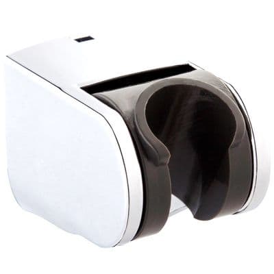 White Plastic Shower Head / Hose Wall Bracket - 50000029
