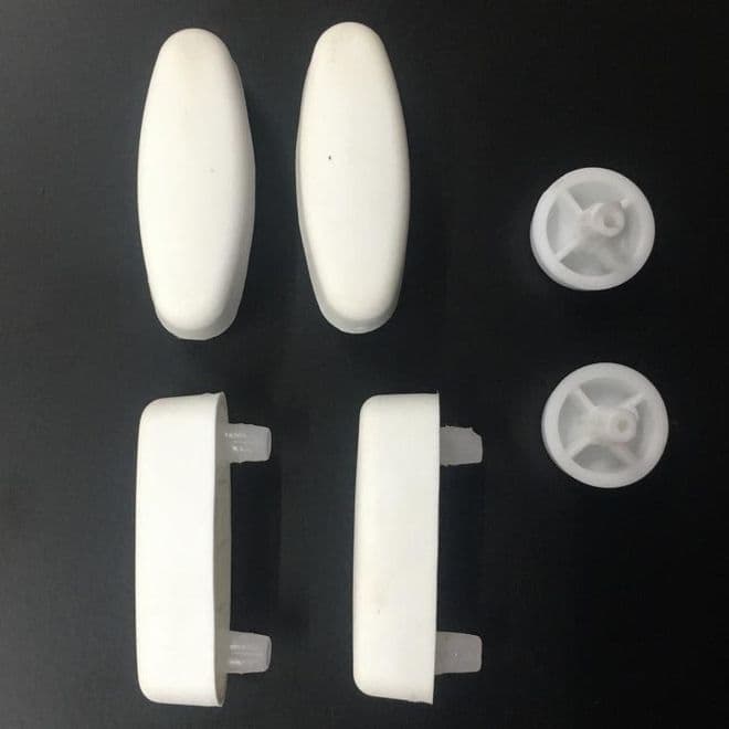 White Push In / Lug Type Toilet Seat Buffers - 03062281