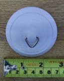 White Rubber Universal Bath / Sink Self Parking Plug - 74000651