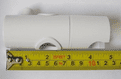 White Shower Rail Slider Holder Bracket 19mm - 50300691