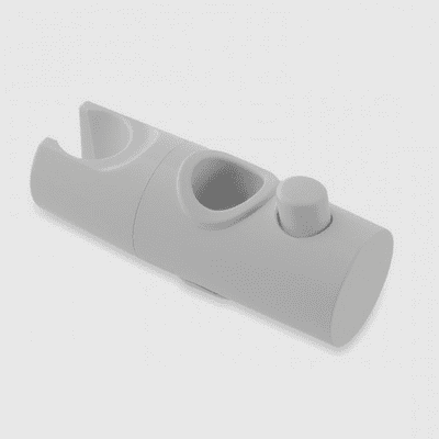 White Shower Rail Slider Holder Bracket 19mm - 50300691