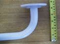White Stainless Steel Grab Rail 600mm Thin Grip