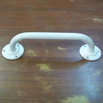 White Stainless Steel Grab Rail 600mm Thin Grip - 01047653