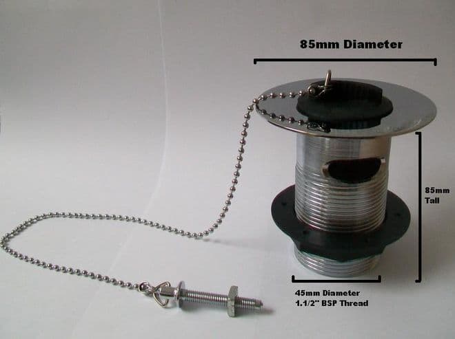 Wide Flange Belfast / Butler Slotted Kitchen Sink Waste