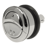 Wirquin Jollyflush Dual Push Cistern Button Black Nut - 08000870